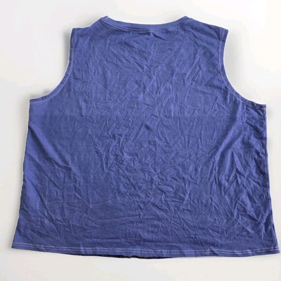 Punks Not Dead Tank Top Mens 2XL Purple Skull Graphic Biker Stretch Unbranded - Picture 10 of 10